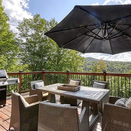 Luxurious Log Cabin With Private Spa Lac Superieur Exterior photo