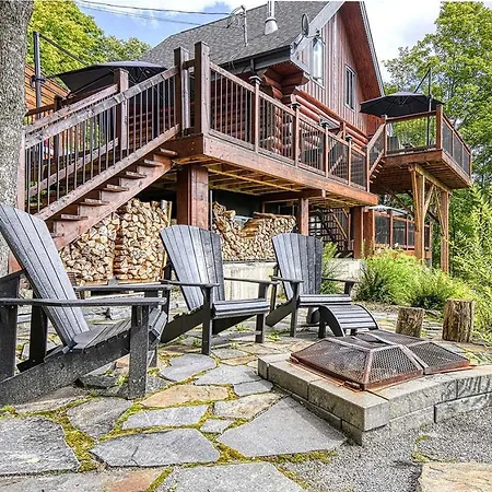 Luxurious Log Cabin With Private Spa Lac Superieur Exterior photo