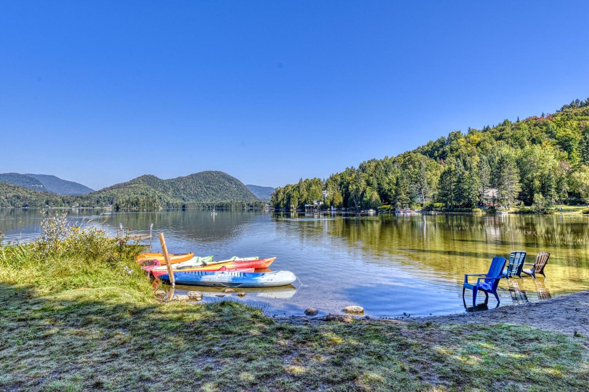 Luxurious Log With Private Chalet Lac Superieur